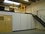 mezzanine floor, partitioning